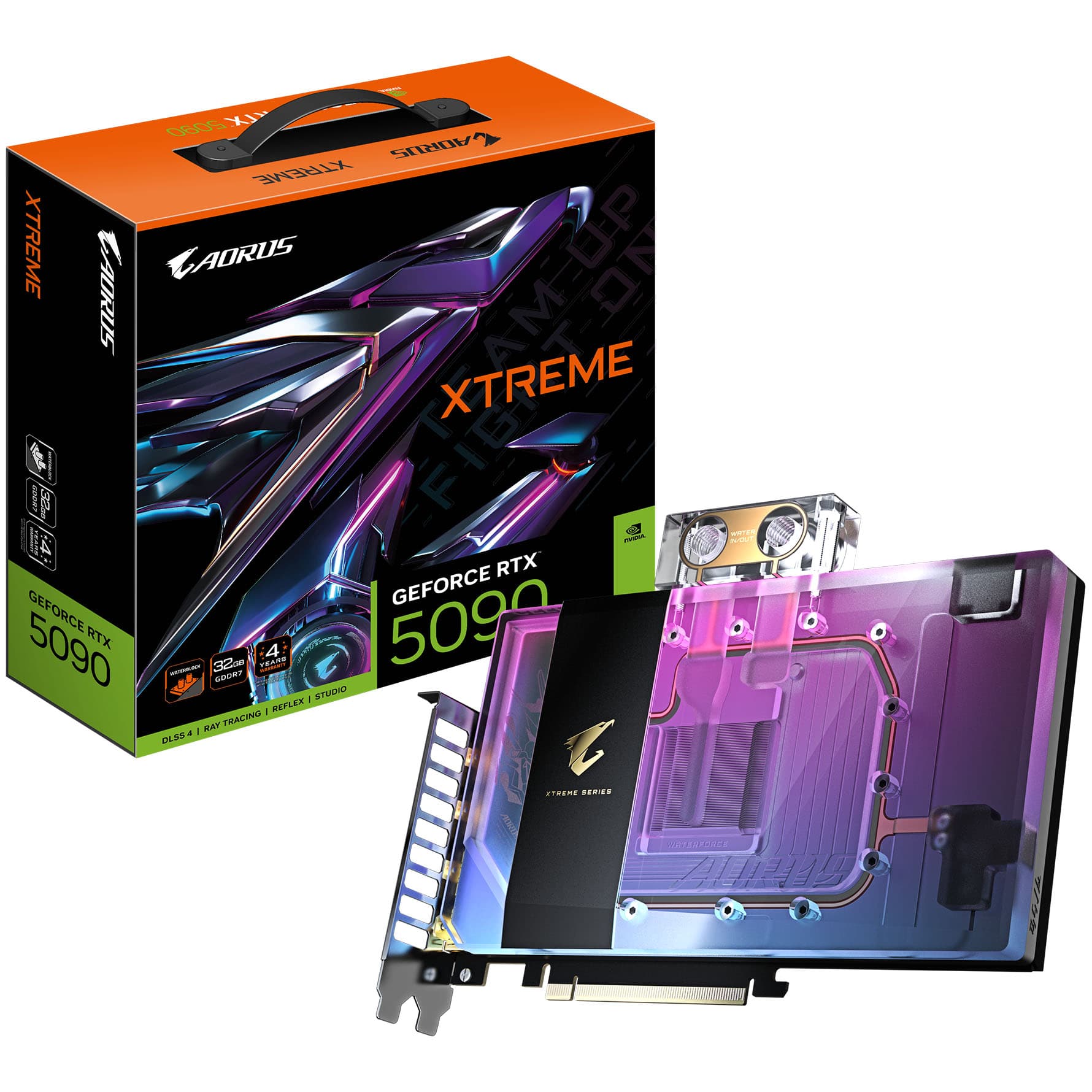 Gigabyte GeForce RTX 5090 Aorus Xtreme Waterforce WB 32GB GDDR7 PCI-Express Grapics Card