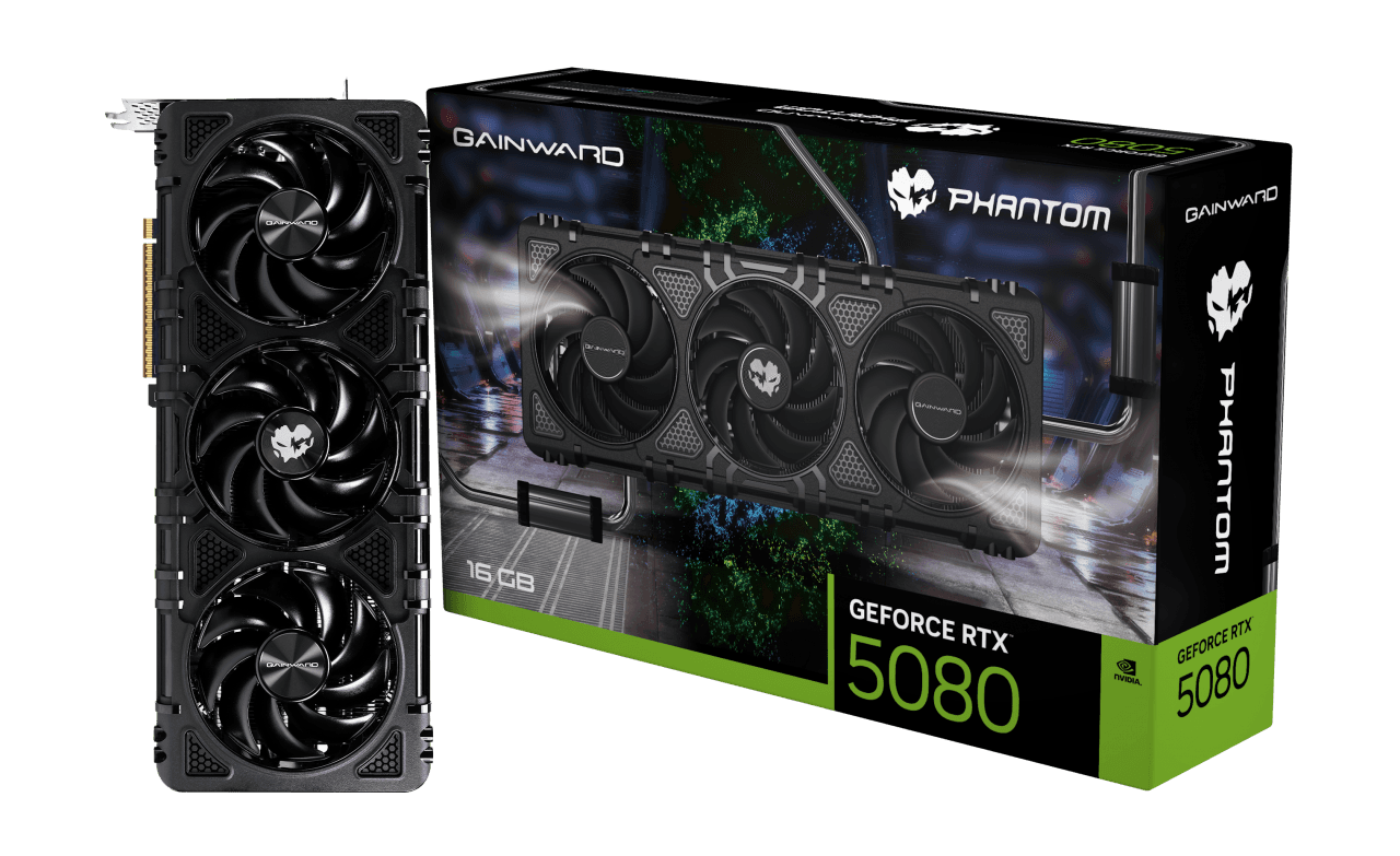 Gainward GeForce RTX 5080 Phantom 16GB GDDR7 PCI-Express Graphics Card