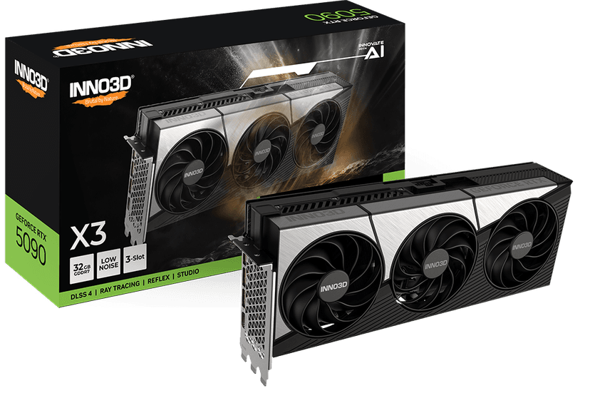INNO3D GeForce RTX 5090 32GB X3 Triple Fan GDDR7 Graphics Card - N50903-32D7-17593928 - RTX%205090 graphics card from Awd-it