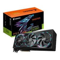 Gigabyte AORUS NVIDIA GeForce RTX 5080 MASTER 16GB GDDR7 Ray-Tracing Graphics Card, DLSS 4, 10752 Cores, 2805 MHz Clock