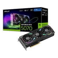 PNY NVIDIA GeForce RTX 5070 ARGB EPIC-X RGB OC 12GB GDDR7 Ray-Tracing Graphics Card, DLSS 4, 6144 Cores, 2510MHz Boost