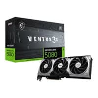 MSI NVIDIA GeForce RTX 5080 VENTUS 3X OC 16GB GDDR7 Ray-Tracing Graphics Card, DLSS 4, 10752 Core, 2640MHz Boost