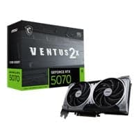 MSI NVIDIA GeForce RTX 5070 VENTUS 2X OC 12GB GDDR7 Ray-Tracing Graphics Card, DLSS 4, 6144 Core, 2542 MHz Boost
