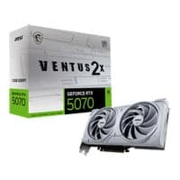 MSI NVIDIA GeForce RTX 5070 VENTUS 2X OC WHITE 12GB GDDR7 Ray-Tracing Graphics Card, DLSS 4, 6144 Core, 2542 MHz Boost