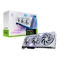 MSI NVIDIA GeForce RTX 5080 GAMING TRIO WHITE 16GB GDDR7 Ray-Tracing Graphics Card, DLSS 4, 10752 Core, 2617MHz Boost