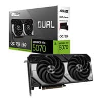 ASUS DUAL NVIDIA GeForce RTX 5070 OC 12GB GDDR7 Ray-Tracing Graphics Card, DLSS 4, 6144 Core, 2572 MHz Boost