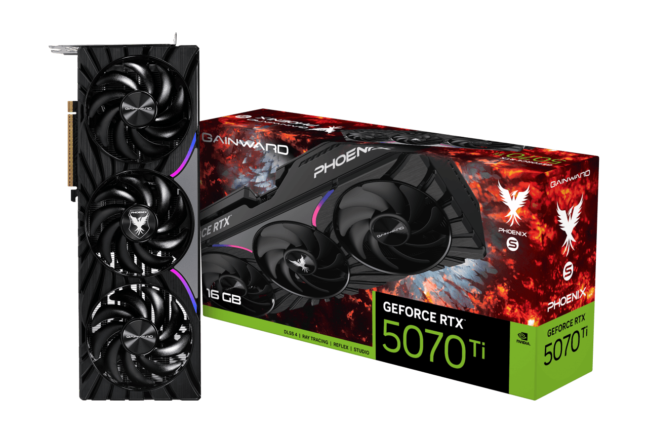 Gainward GeForce RTX 5070 Ti Phoenix-S 16GB GDDR7 PCI-Express Graphics Card - rtx-5070-ti graphics card from Overclockers
