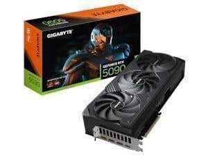 GIGABYTE NVIDIA GeForce RTX 5090 Windforce 3X OC 32GB GDDR7 Graphics Card - RTX%205090 graphics card from Novatech