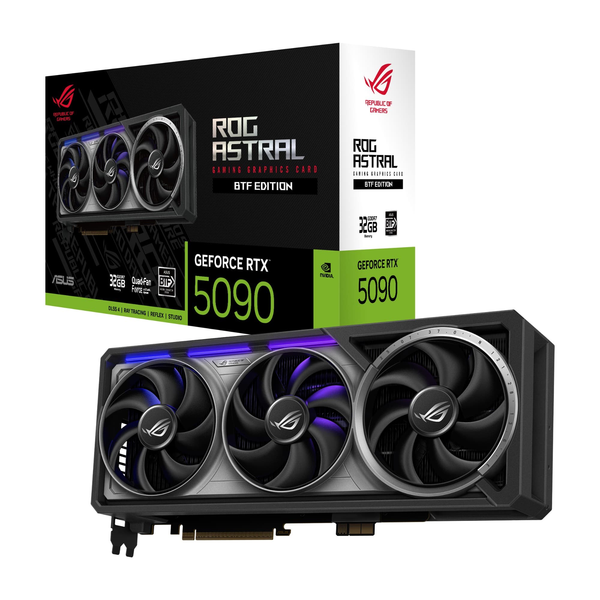 Asus GeForce RTX 5090 ROG Astral BTF 32GB GDDR7 PCI-Express Graphics Card
