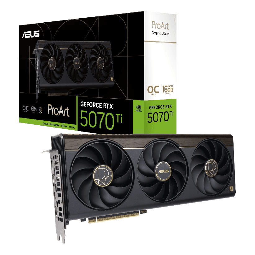 Asus GeForce RTX 5070 Ti ProArt OC 16GB GDDR7 PCI-Express Graphics Card