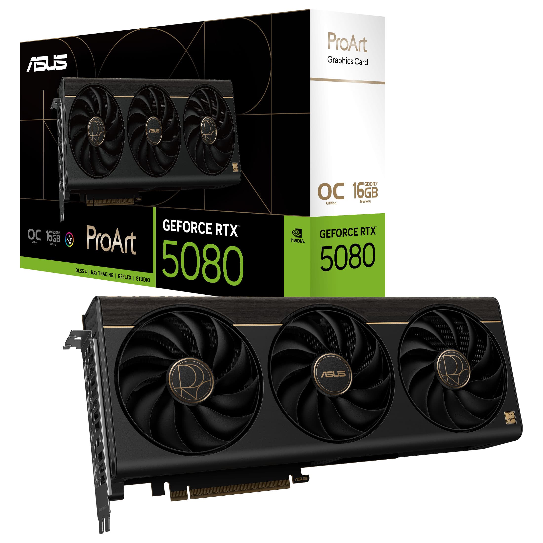 Asus GeForce RTX 5080 ProArt OC 16GB GDDR7 PCI-Express Graphics Card