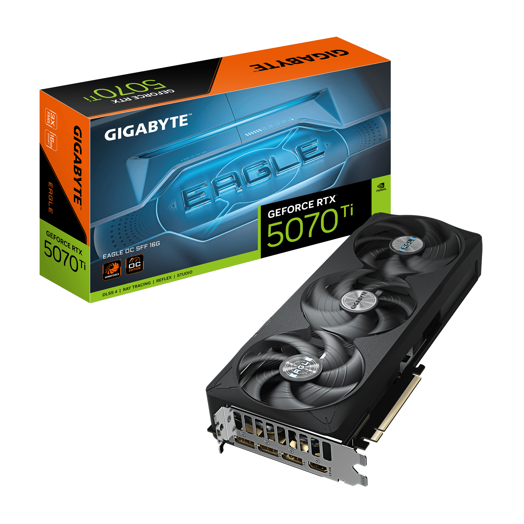 Gigabyte GeForce RTX 5070 Ti Eagle OC SFF 16GB GDDR7 PCI-Express Graphics Card