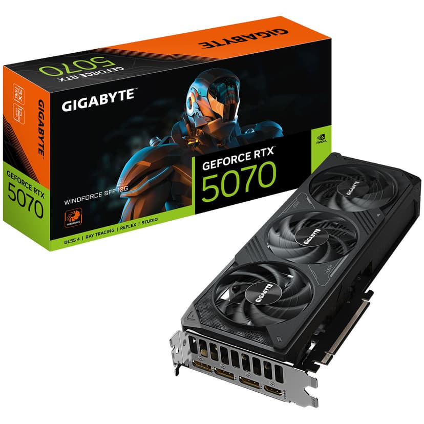 Gigabyte GeForce RTX 5070 Windforce SFF 12GB GDDR7 PCI-Express Graphics Card - RTX%205070 graphics card from Overclockers