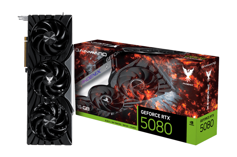 Gainward GeForce RTX 5080 Phoenix V1 16GB GDDR7 PCI-Express Graphics Card - RTX%205080 graphics card from Overclockers