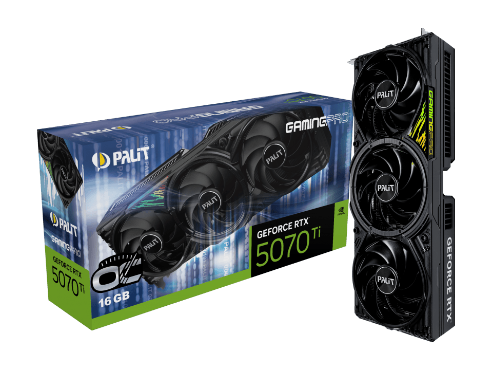 Palit GeForce RTX 5070 Ti Gaming Pro OC 16GB GDDR7 PCI-Express Graphics Card