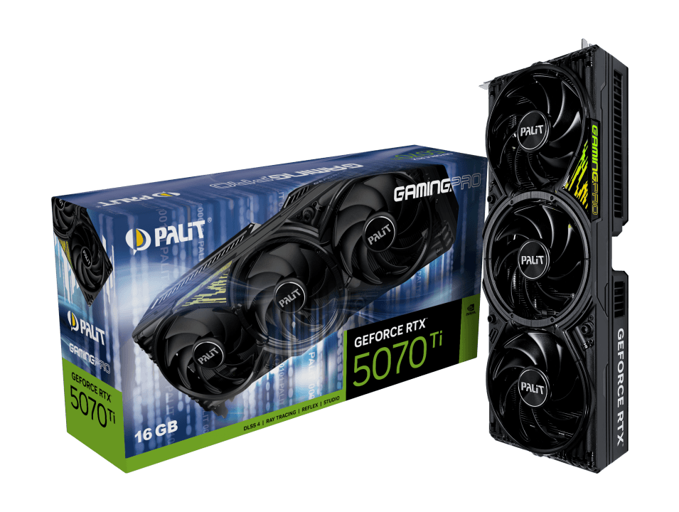 Palit GeForce RTX 5070 Ti GamingPro V1 16GB GDDR7 PCI-Express Graphics Card