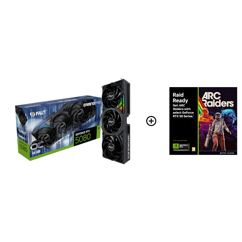 Palit GeForce RTX 5080 Gaming Pro OC 16GB GDDR7 PCI-Express Graphics Card
