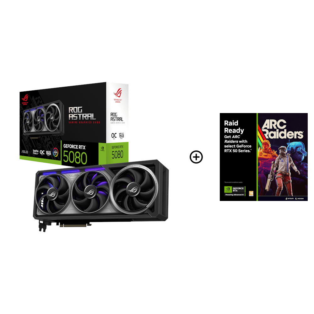 Asus GeForce RTX 5080 ROG Astral OC 16GB GDDR7 PCI-Express Graphics Card