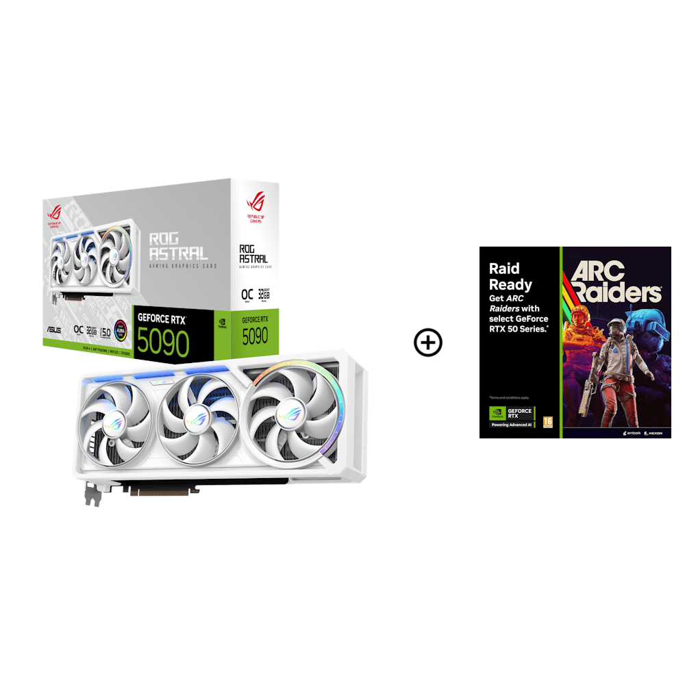 Asus GeForce RTX 5090 ROG Astral OC White 32GB GDDR7 PCI-Express Graphics Card