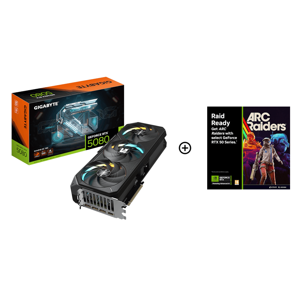 Gigabyte GeForce RTX 5080 Gaming OC 16GB GDDR7 PCI-Express Graphics Card