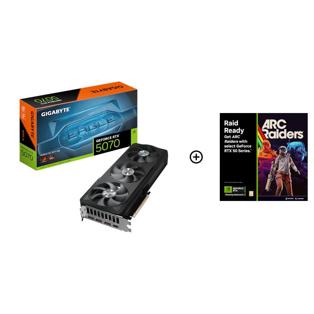 Gigabyte GeForce RTX 5070 Eagle OC SFF 12GB GDDR7 PCI-Express Graphics Card