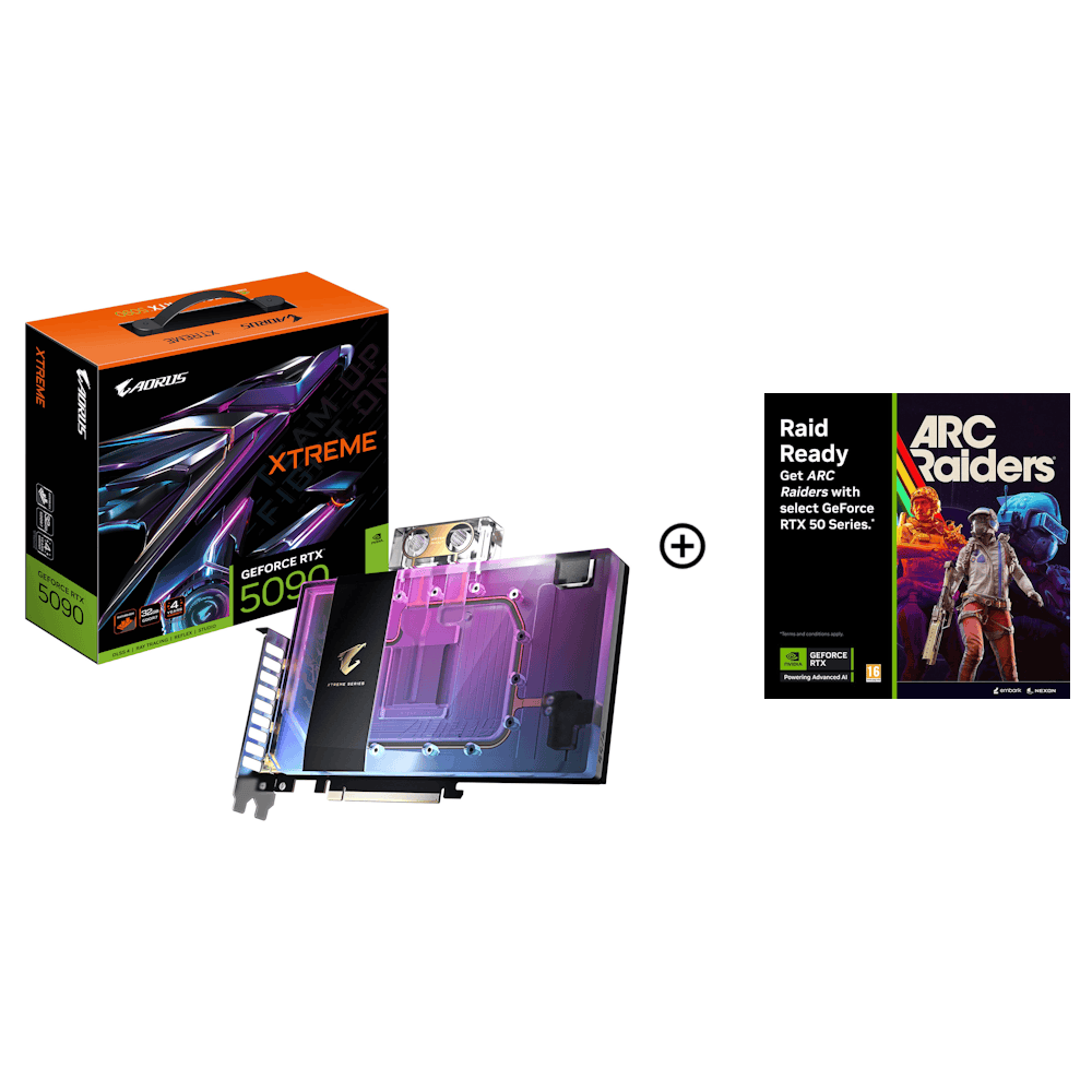 Gigabyte GeForce RTX 5090 Aorus Xtreme Waterforce WB 32GB GDDR7 PCI-Express Grapics Card
