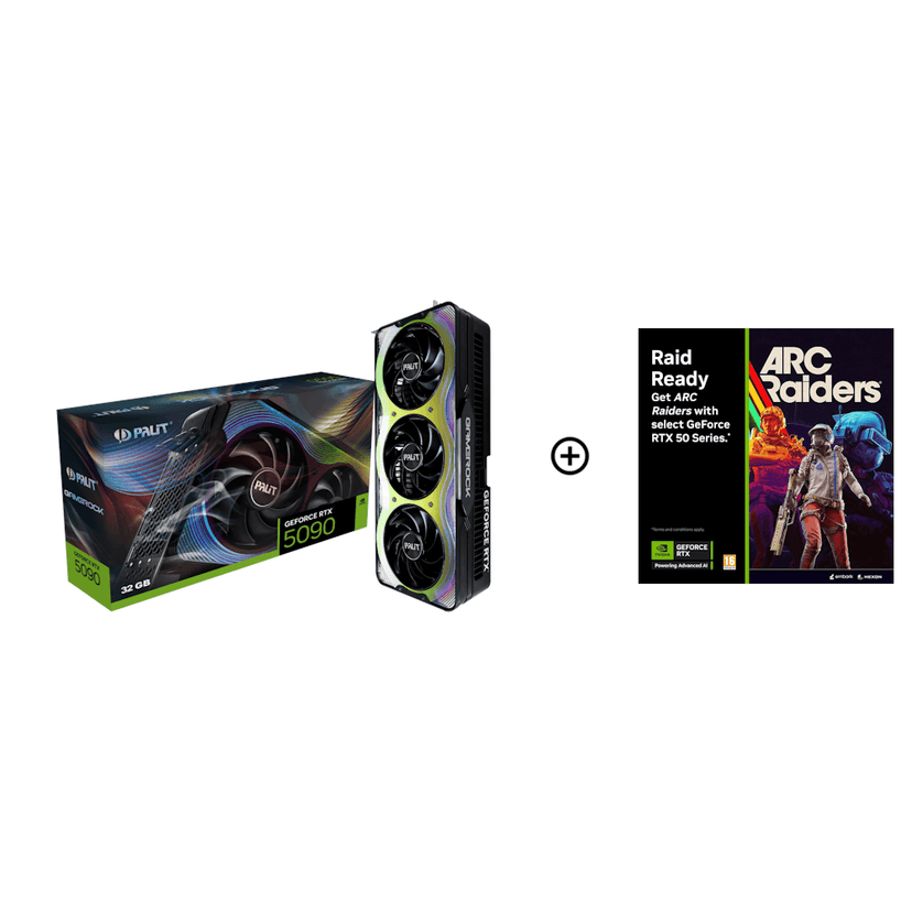 Palit GeForce RTX 5090 GameRock 32GB GDDR7 PCI-Express Graphics Card - NVIDIA RTX 5090 graphics card from Overclockers