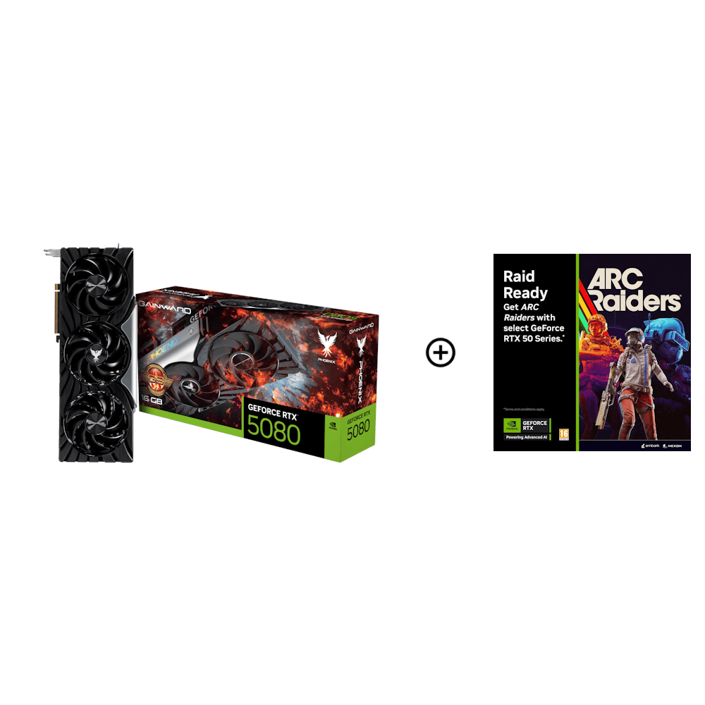 Gainward GeForce RTX 5080 Phoenix GS 16GB GDDR7 PCI-Express Graphics Card