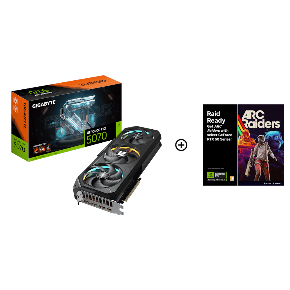 Gigabyte GeForce RTX 5070 Gaming OC 12GB GDDR7 PCI-Express Graphics Card