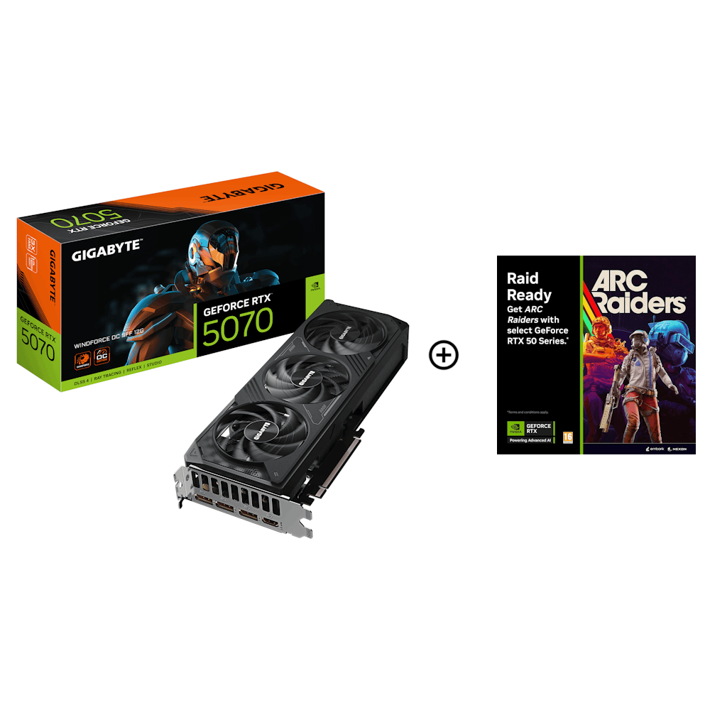 Gigabyte GeForce RTX 5070 Windforce OC SFF 12GB GDDR7 PCI-Express Graphics Card