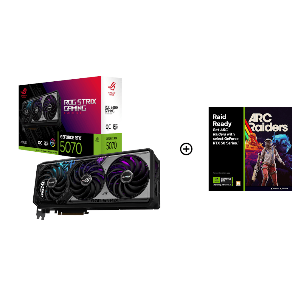 Asus GeForce RTX 5070 ROG Strix Gaming OC 12GB GDDR7 PCI-Express Graphics Card