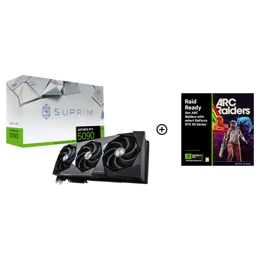 MSI GeForce RTX 5090 Suprim SOC 32GB GDDR7 PCI-Express Graphics Card