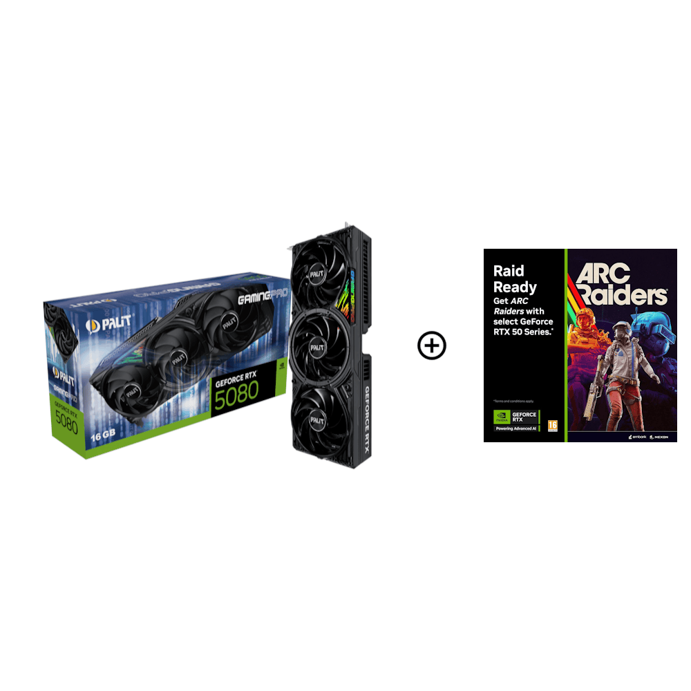 Palit GeForce RTX 5080 Gaming Pro 16GB GDDR7 PCI-Express Graphics Card