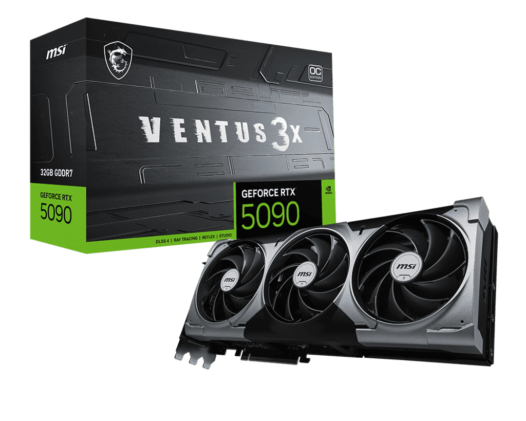 MSI NVIDIA GeForce RTX 5090 32G VENTUS 3X OC GDDR7 Graphics Card