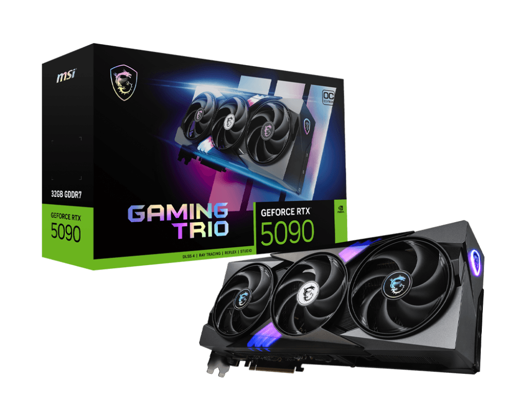 MSI NVIDIA GeForce RTX 5090 32G GAMING TRIO OC GDDR7 Graphics Card