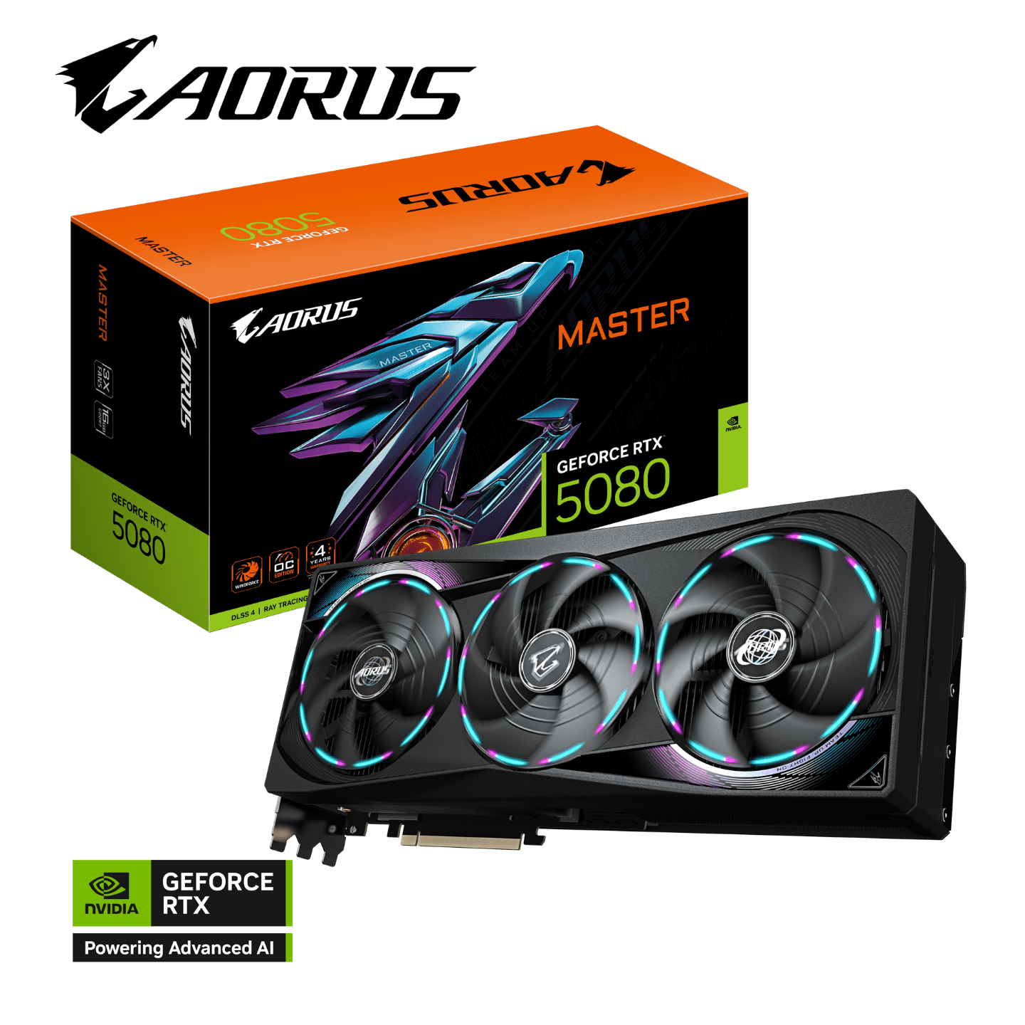 Gigabyte AORUS GeForce RTX 5080 MASTER 16G GDDR7 Graphics Card - GV-N5080AORUS M-16GD