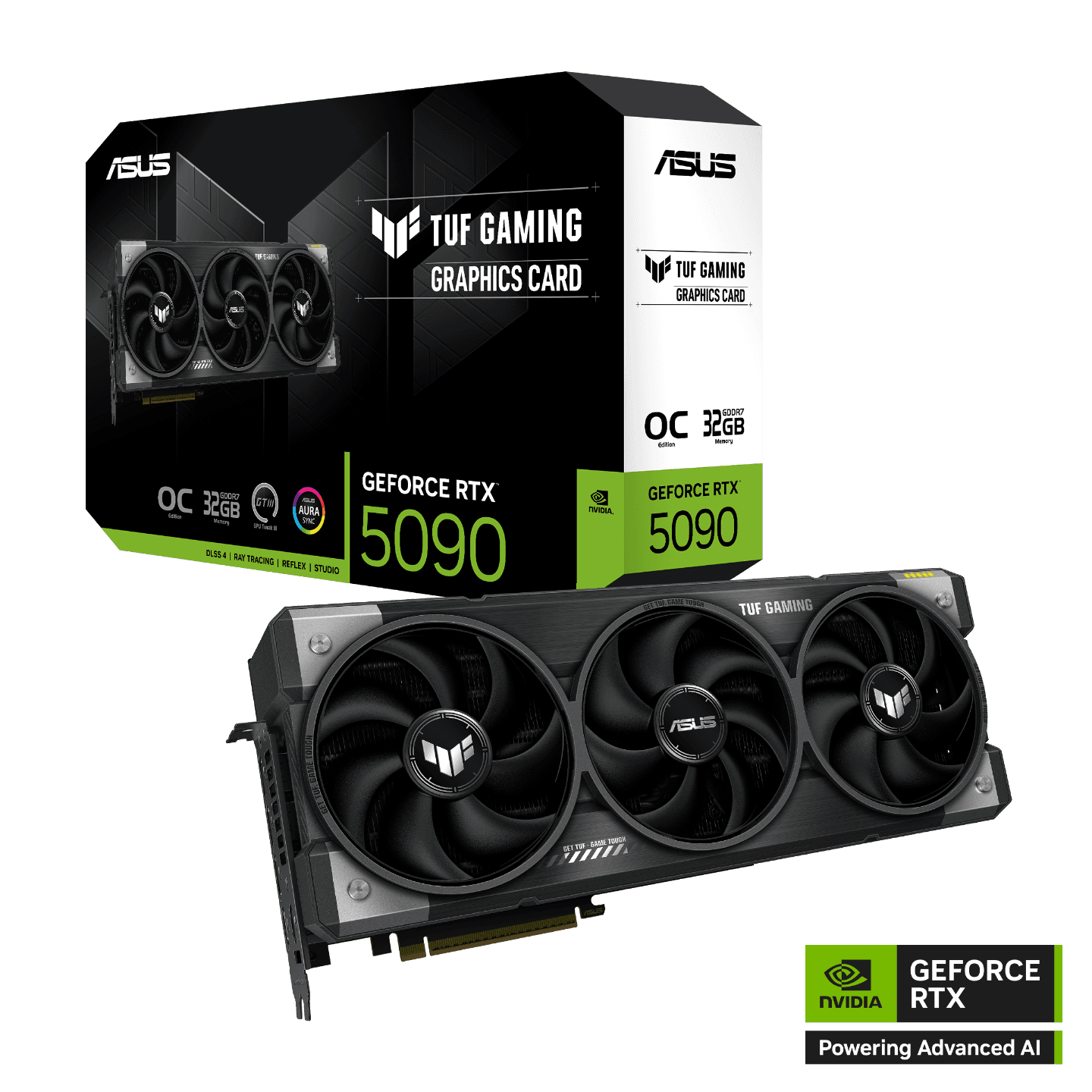 ASUS TUF Gaming NVIDIA GeForce RTX 5090 32GB GDDR7 OC Edition Graphics Card - 90YV0LY0-M0NA00