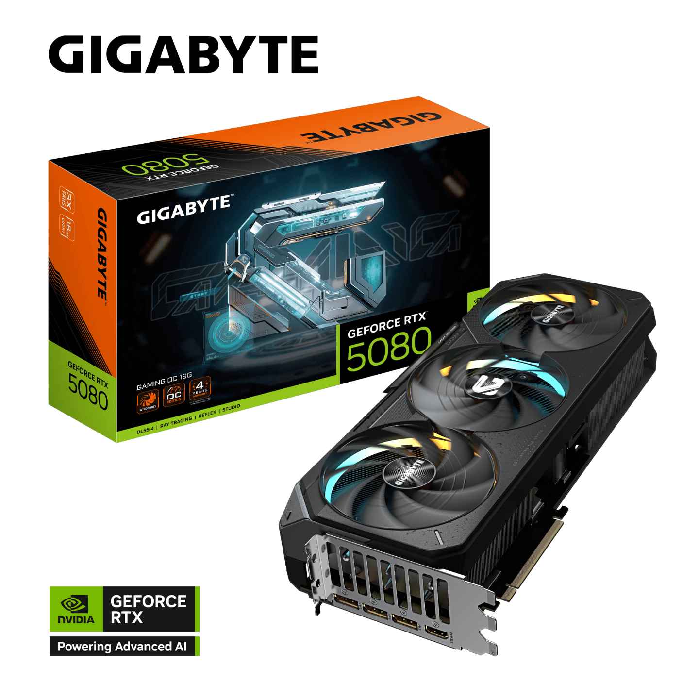 Gigabyte GeForce RTX 5080 GAMING OC 16G GDDR7 Graphics Card - GV-N5080GAMING OC-16GD