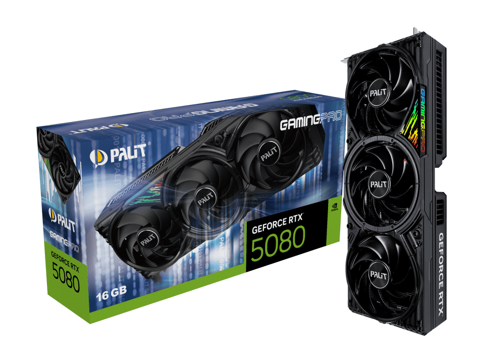 Palit GeForce RTX 5080 GAMING PRO 16GB GDDR7 Graphics Card - NE75080019T2-GB2031A